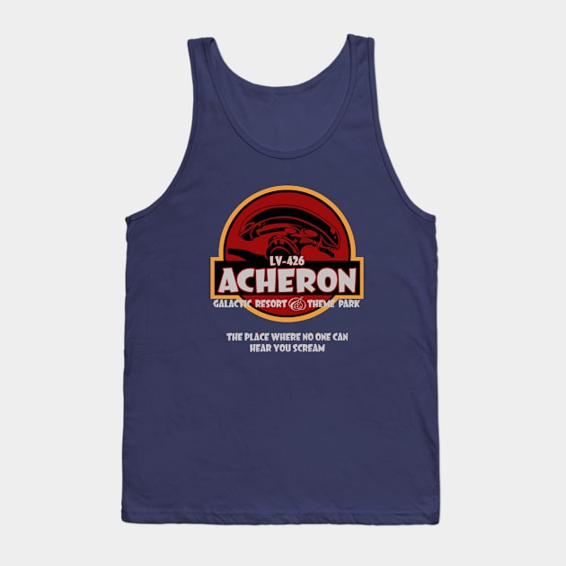 ALIEN THEME PARK PARODY Tank Top by POP SHOCK